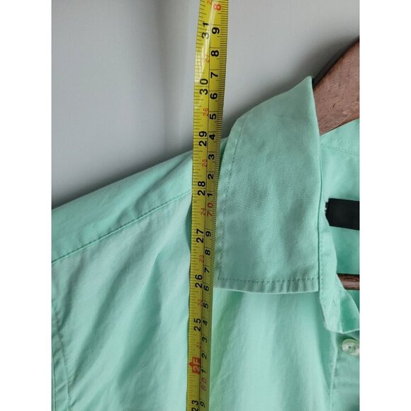 Love Moschino Mint Green Cotton Shirt Spellout Big Logo Size S - Picture 5 of 7